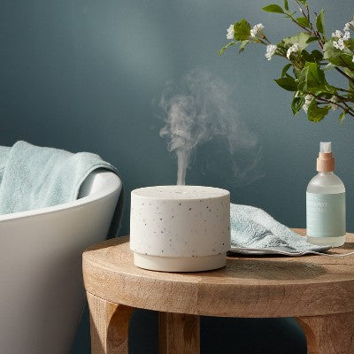 Mini dyfuzor ultradźwiękowy terrazzo biały